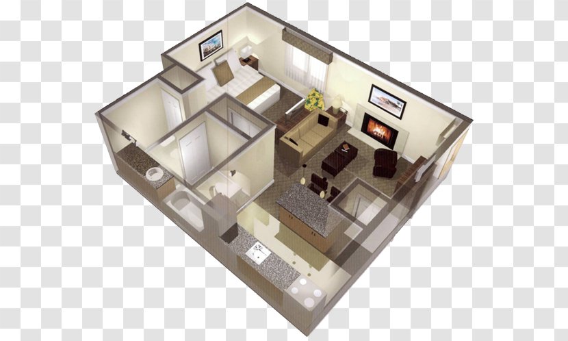 Studio Apartment House Floor Plan - Terraces And Open Halls Transparent PNG