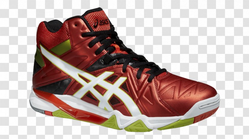 Sneakers ASICS Shoe Volleyball Running - Carmine Transparent PNG