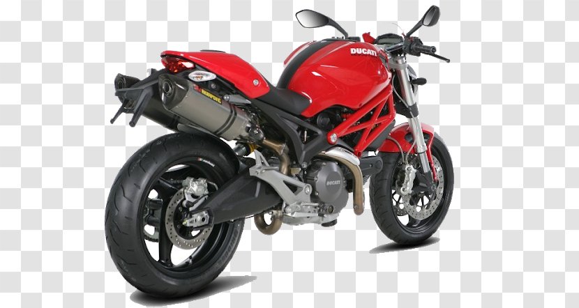 Ducati Monster 696 Motorcycle 1100 - Exhaust System Transparent PNG