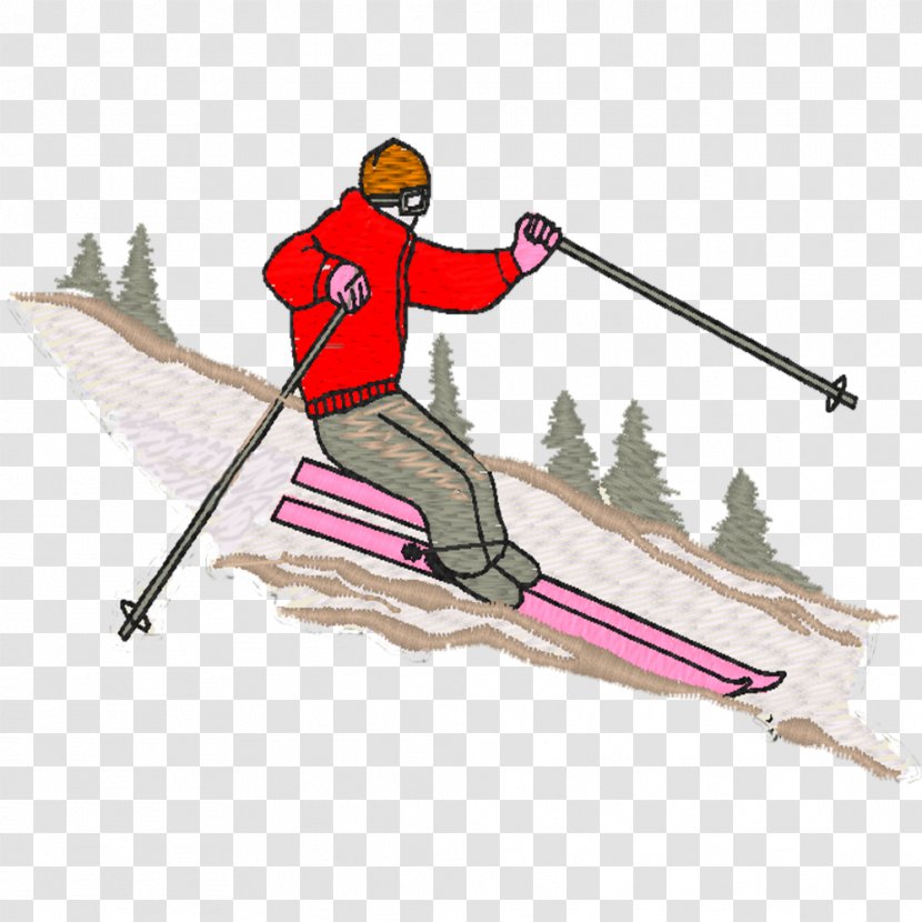 Ski Poles Bindings Sporting Goods Line - Binding Transparent PNG
