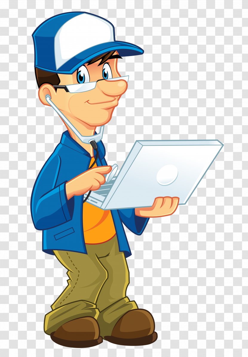 Computer Illustration - Mascot - Maintenance Personnel Transparent PNG