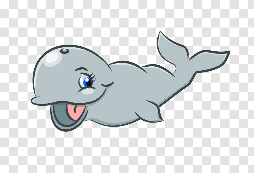 Deep Sea Creature Aquatic Animal Marine Life Clip Art - Ocean - Cute Whale Transparent PNG