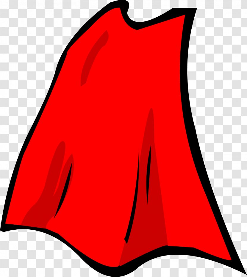 Superman Superhero Cape Clip Art - Red Transparent PNG