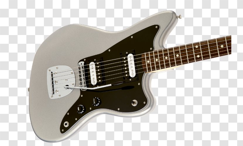 Fender Jaguar Jazzmaster Stratocaster Guitar Blacktop HH Stripe - Electric Transparent PNG