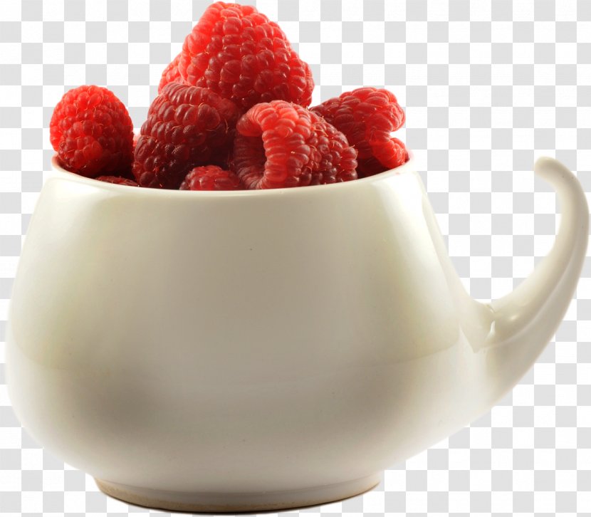 Panna Cotta Raspberry Food Fruit - Red Transparent PNG