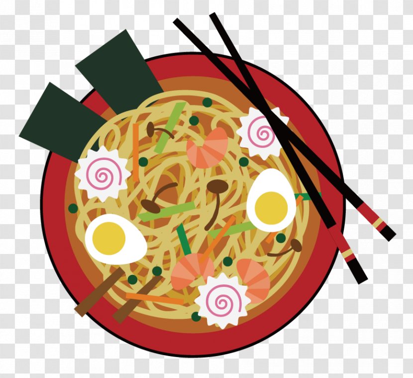 Chinese Noodles Fried Asian Cuisine Ramen - Noodle - Vector Japanese Transparent PNG