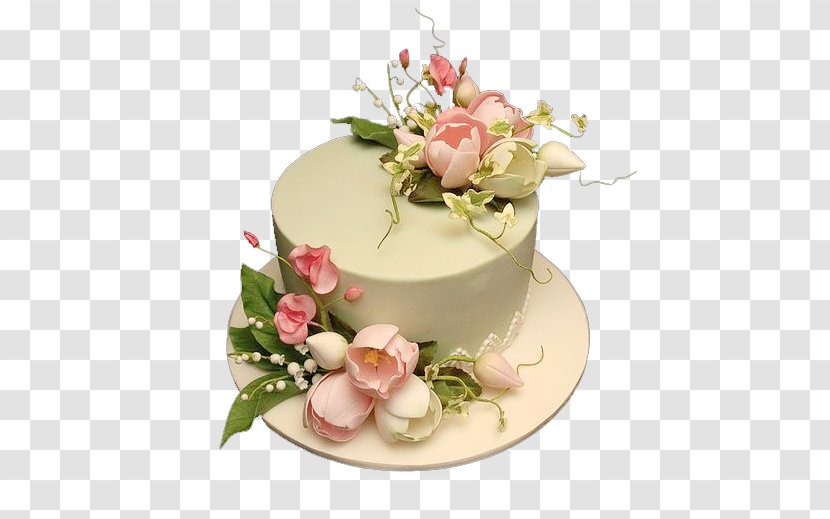 Birthday Cake White Chocolate Torte Pastel Fruitcake - Floristry - Flower Transparent PNG