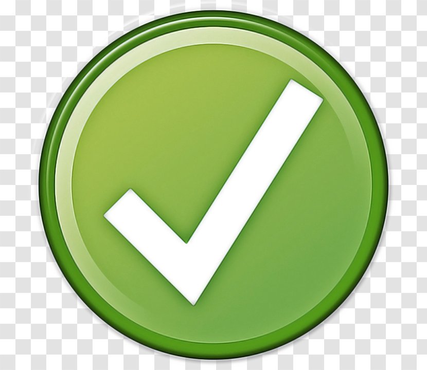 Green Check Mark - Trademark - Sign Transparent PNG