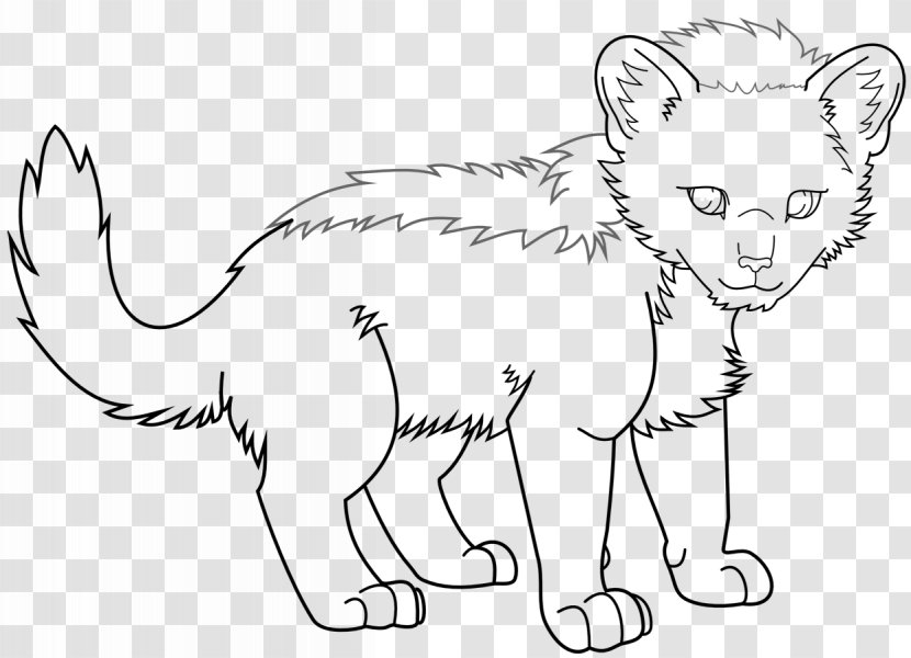 Lion Tiger Whiskers Line Art Drawing - Cartoon Transparent PNG