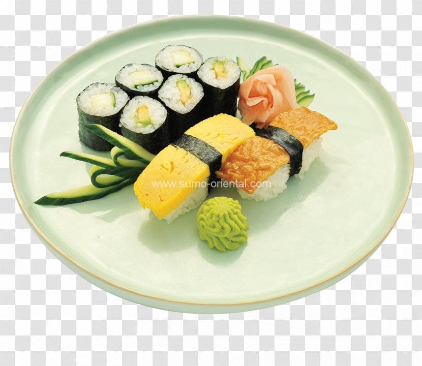 California Roll Sashimi Gimbap Vegetarian Cuisine Smoked Salmon - Dishware - Sushi Transparent PNG