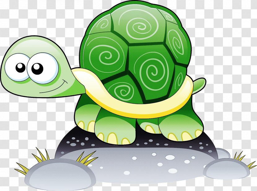 Green Turtle Tortoise Cartoon Sea - Reptile Transparent PNG