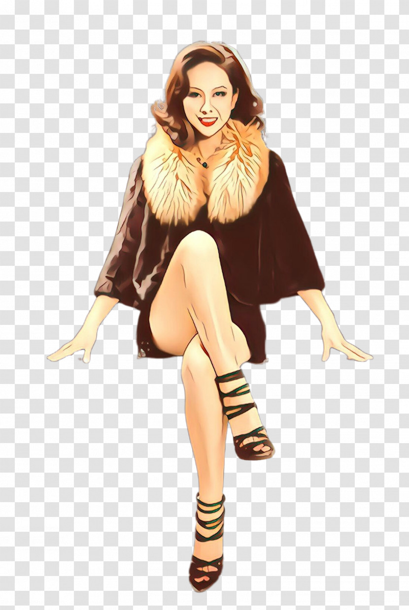 Fur Clothing Fashion Model Fur Clothing Leg Transparent PNG