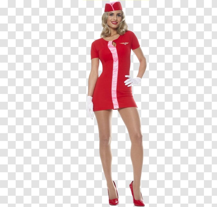 Costume Party 1960s Flight Attendant Clothing - Dress Transparent PNG
