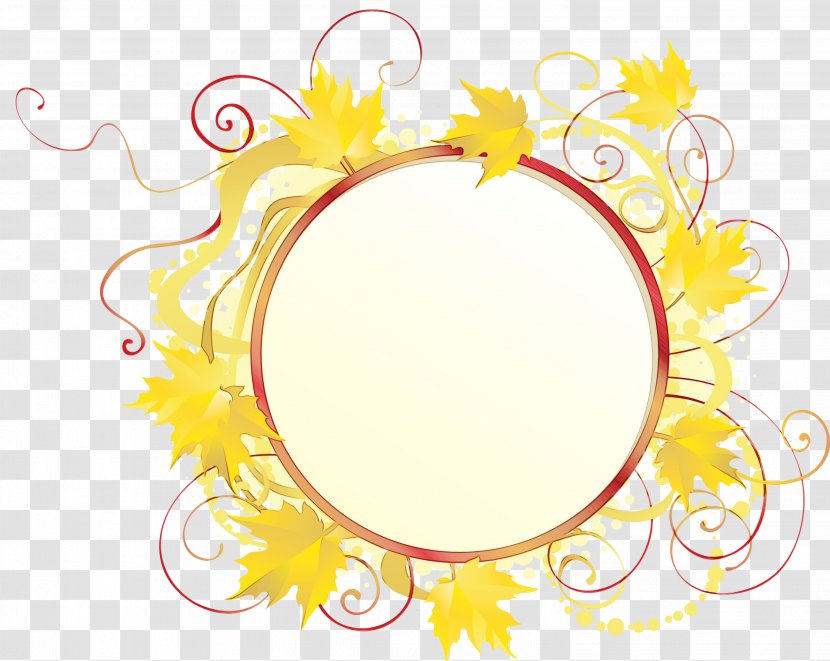 Picture Frame - Wet Ink - Yellow Transparent PNG