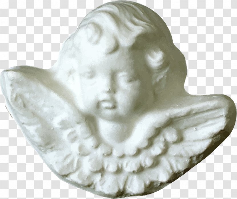 Stone Sculpture Angel - Vector Transparent PNG
