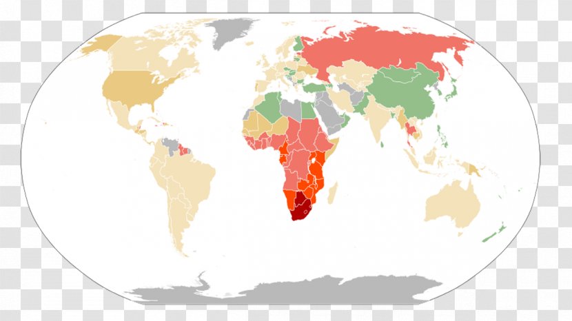 World Map United States Epidemiology Of HIV/AIDS - Virus Transparent PNG