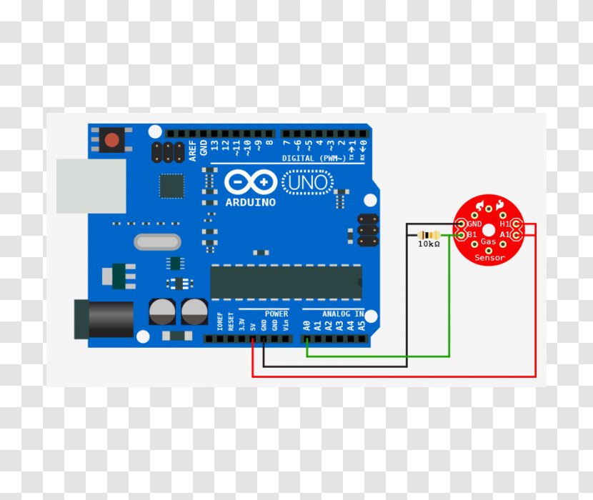 Arduino Thermistor Sensor Wiring Diagram Electronics - Accessory - Lpg Transparent PNG