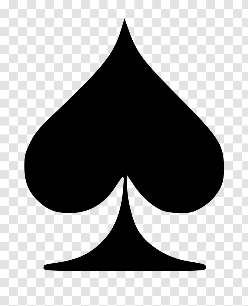 Playing Card Ace Of Spades Suit - Heart Transparent PNG