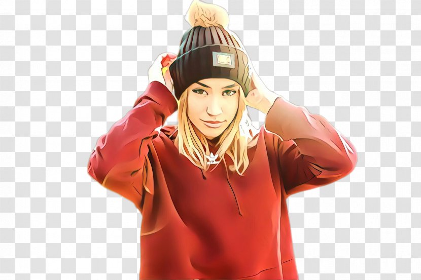 Winter Girl - Fashion - Costume Beanie Transparent PNG