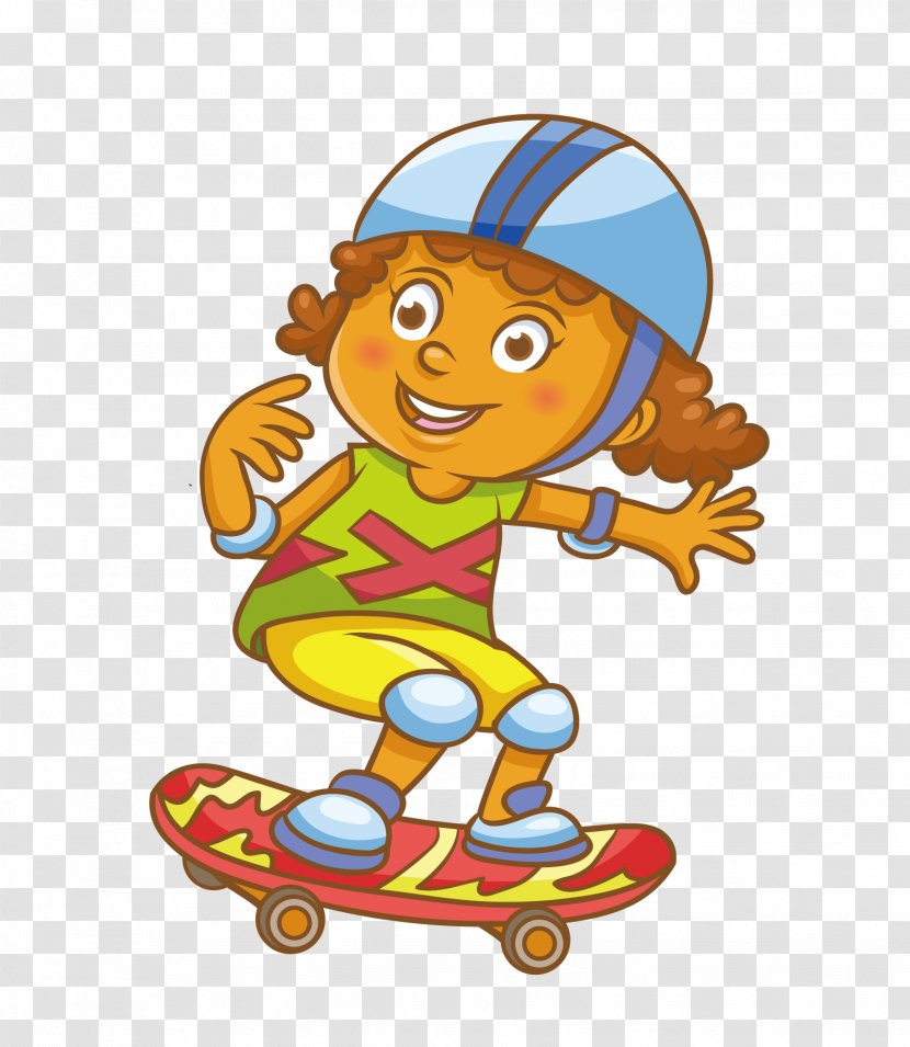 Drawing Child Illustration - Tree - Skateboard Transparent PNG