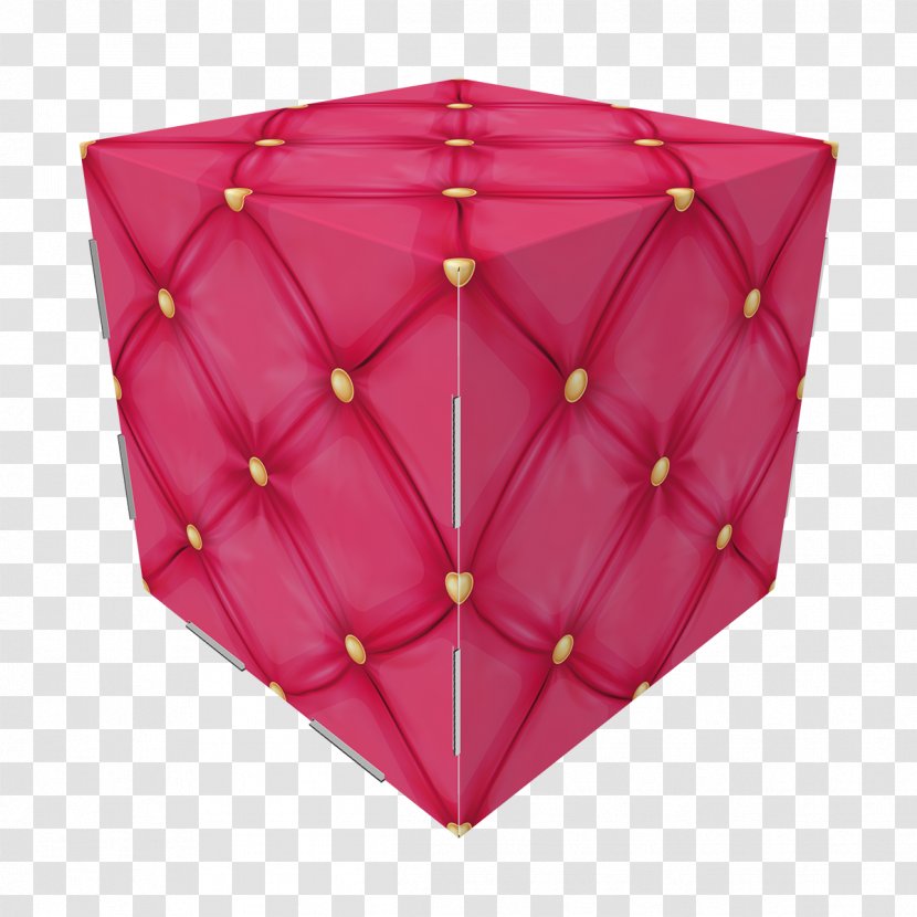 Magenta Maroon Pink M - Red - Cube Pattern Transparent PNG