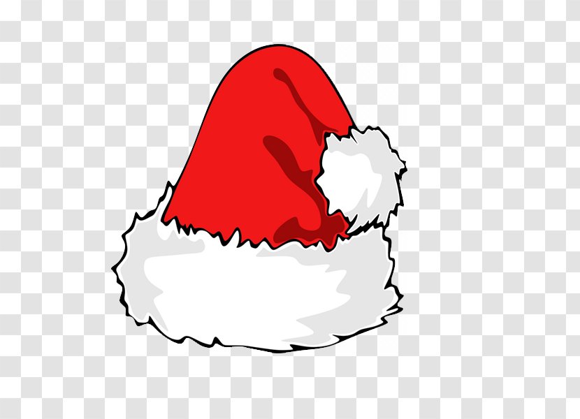 Santa Claus Christmas Hat Illustration - Silhouette Transparent PNG