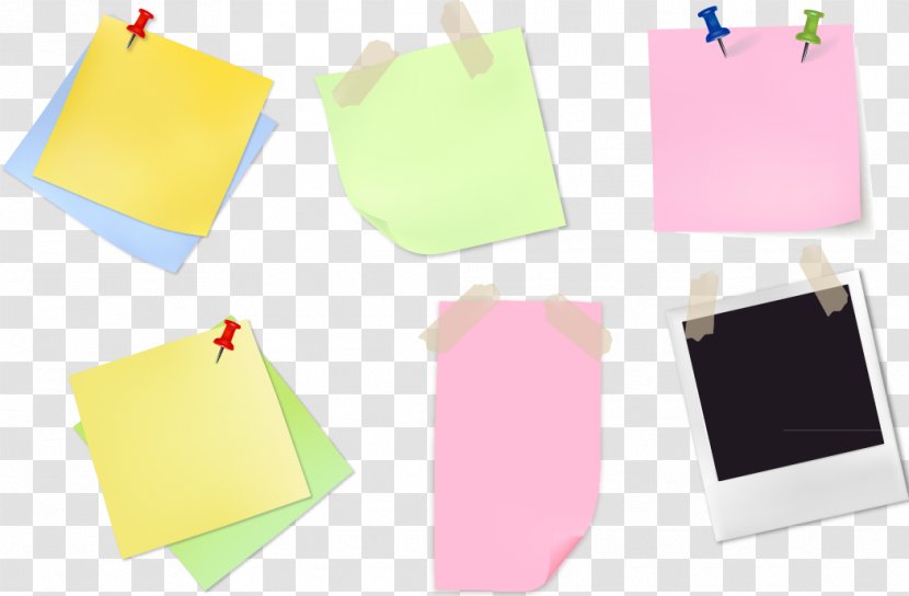 Paper Post-it Note Nail - Heart - Sticky Notes Transparent PNG