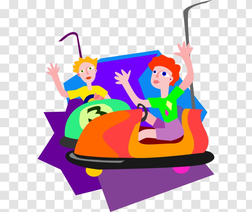 Bumper Cars Clip Art - Fictional Character - Children Amusement Park Transparent PNG