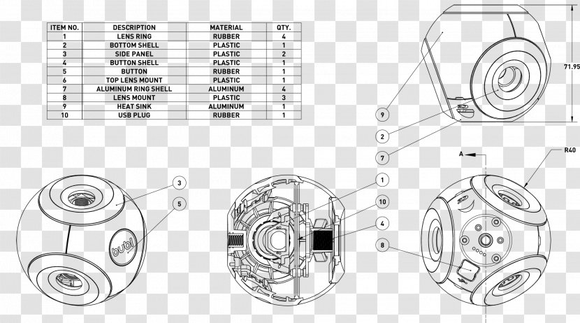 Bubl Technology Inc. Omnidirectional Camera Immersive Video - Panorama Transparent PNG