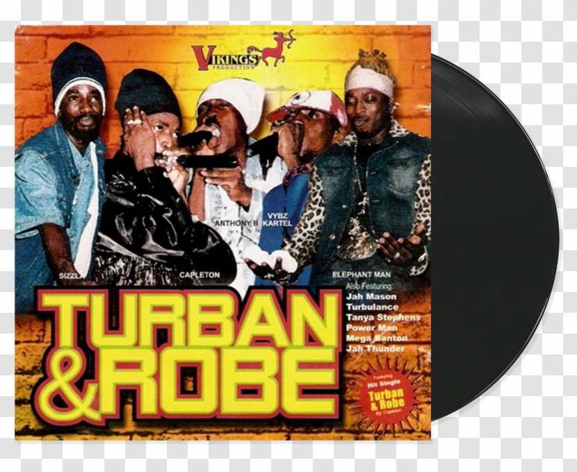 Robe Turban LP Record Phonograph Riddim - Poster - Rhythm Transparent PNG
