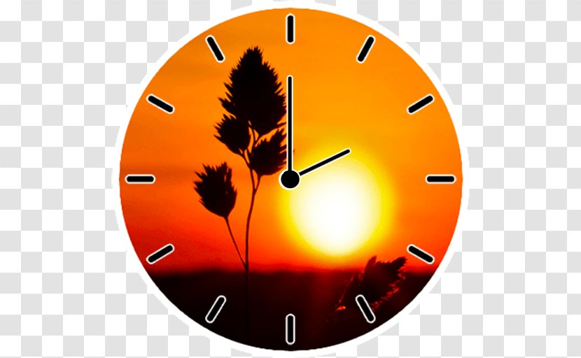 Image Morning Wish Good Friendship - Wall Clock - Saat Matahari Terbenam Transparent PNG