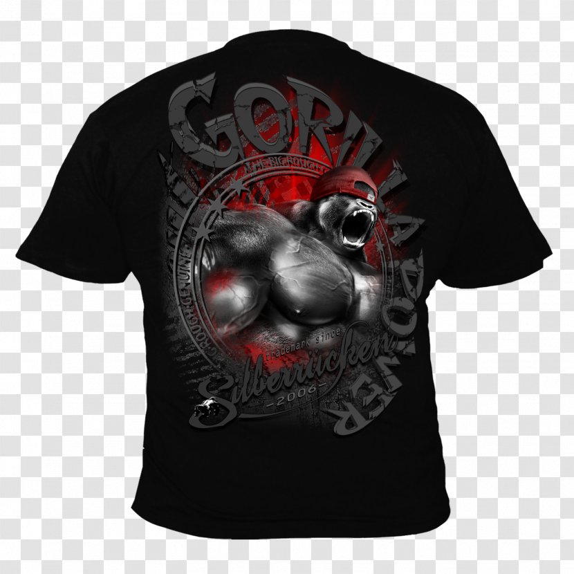 T-shirt Silberrücken Hoodie Gorilla Clothing - Frame - Power Bodybuilding Transparent PNG
