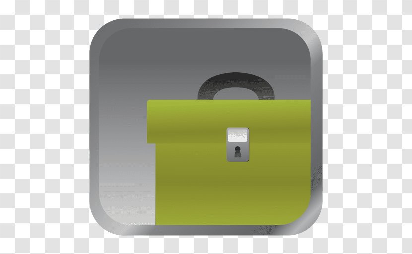 Briefcase - Yellow - Green Square Transparent PNG