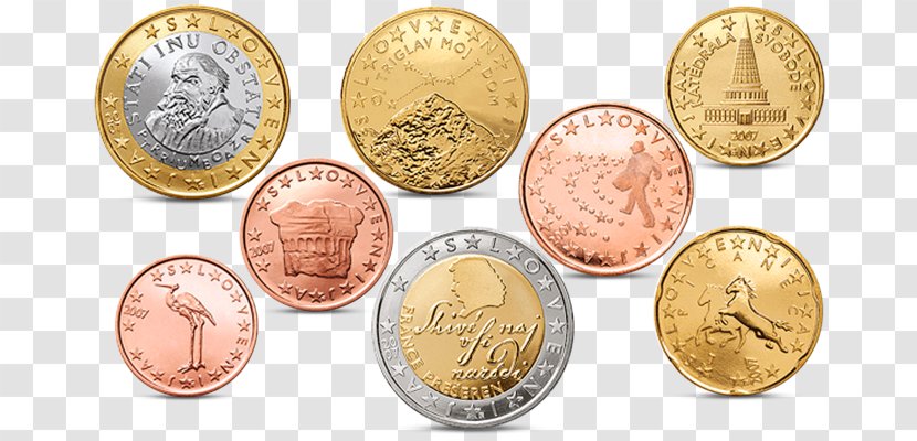 Slovenian Euro Coins - Saving - Coin Transparent PNG