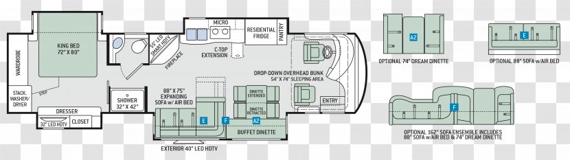 Floor Plan Thor Motor Coach Campervans Wiring Diagram Industries - Motorhome - Venetian Transparent PNG