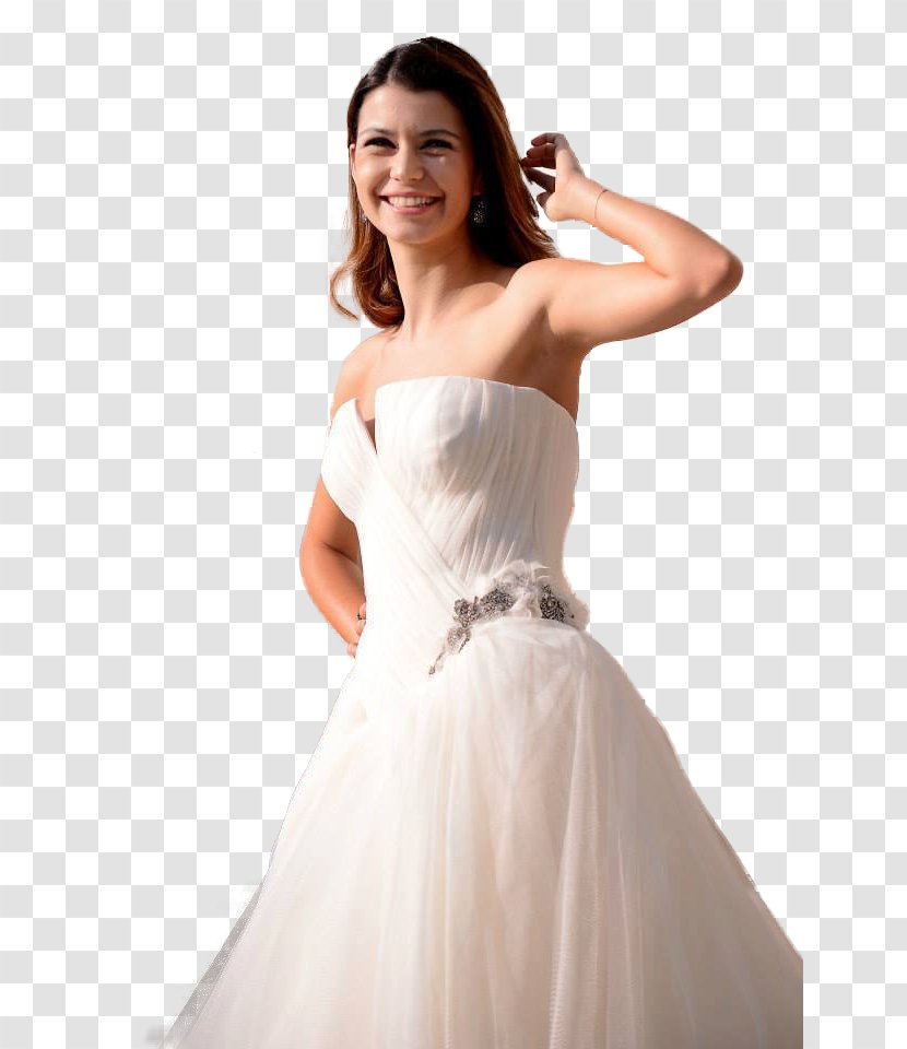Beren Saat Forbidden Love Istanbul Actor Wedding Dress - Frame Transparent PNG