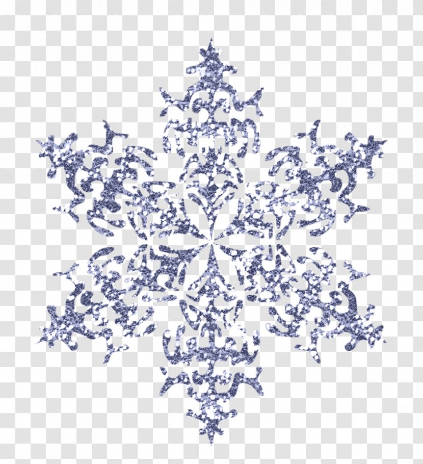 Blue Snowflake Pattern Transparent PNG