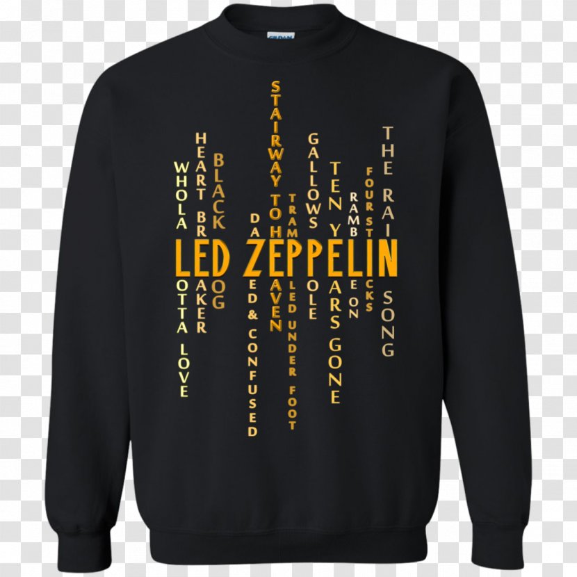 T-shirt Hoodie Sweater Sleeve - Outerwear - Led Zeppelin Transparent PNG