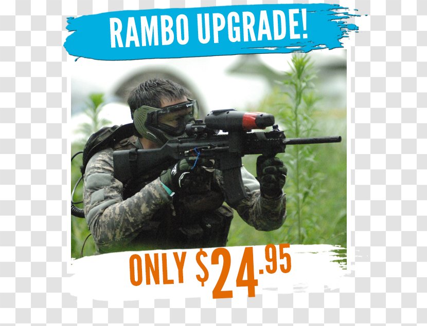 Airsoft Guns Paintball - Shooting Sport - Rambo Transparent PNG
