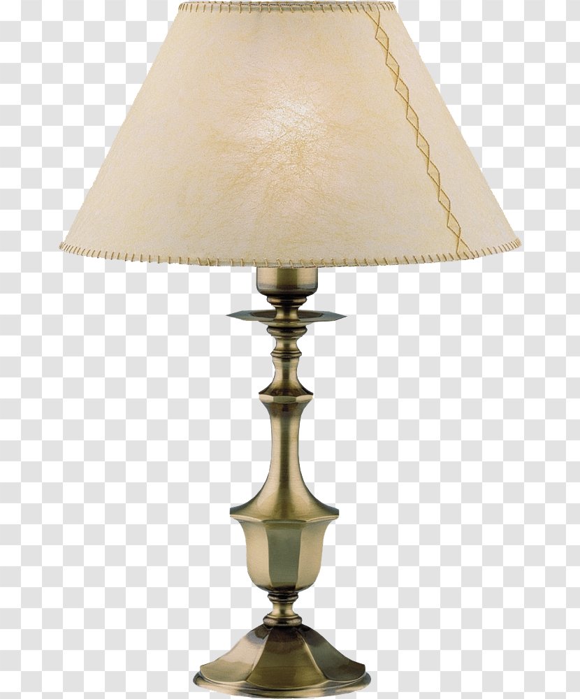 1930-1940 Brass Light Fixture Lamp Art Deco - Table Transparent PNG