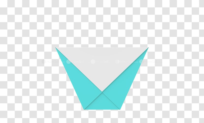 Line Triangle Origami - Azure Transparent PNG