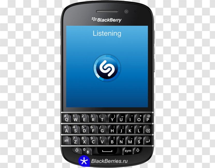 BlackBerry Z10 Classic LTE OS Smartphone - Communication Device - Shazam Transparent PNG