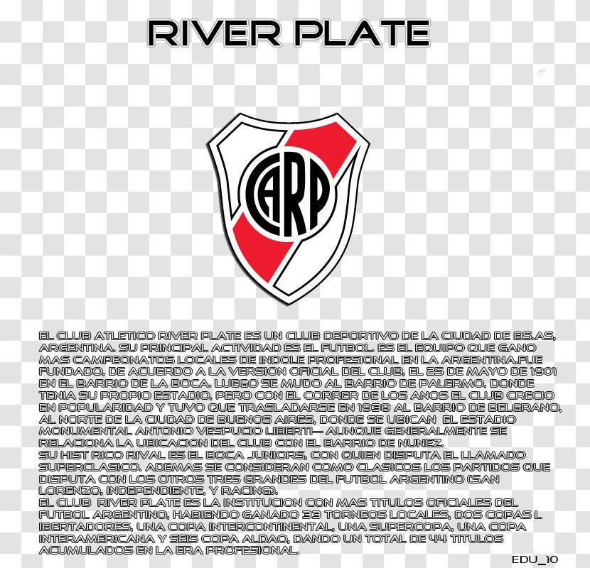 Club Atlético River Plate Brand Logo Material Font - Label Transparent PNG
