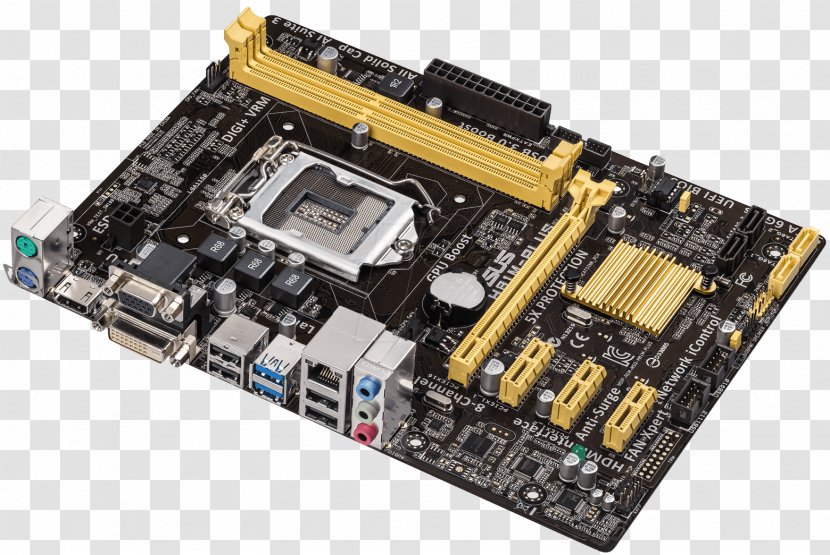 Intel LGA 1150 MicroATX Motherboard PCI Express - Asus - Socket Transparent PNG