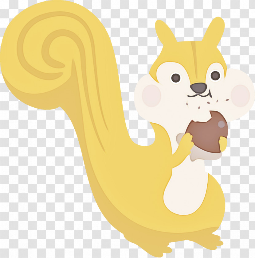 Squirrel Autumn Acorn Transparent PNG