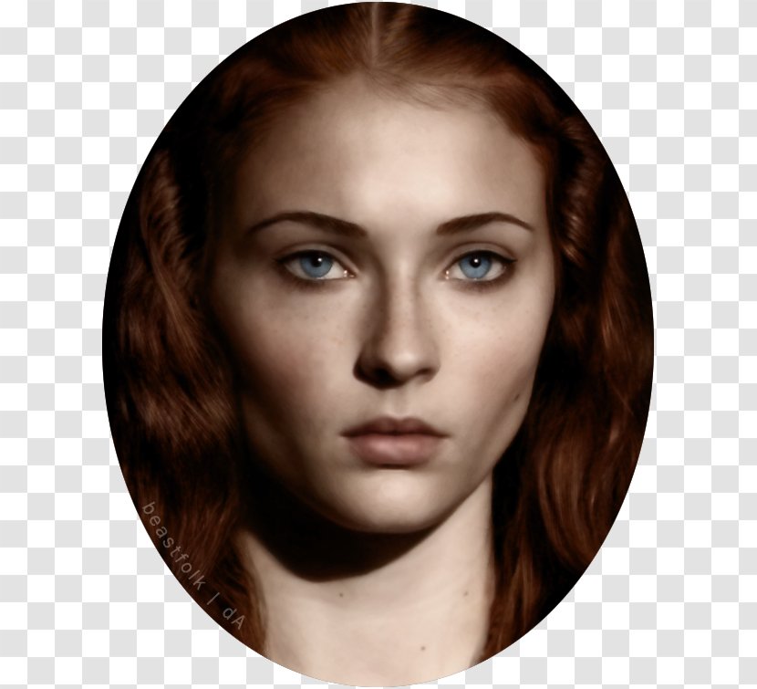Sansa Stark Game Of Thrones Arya Eddard Robb - Brown Hair Transparent PNG