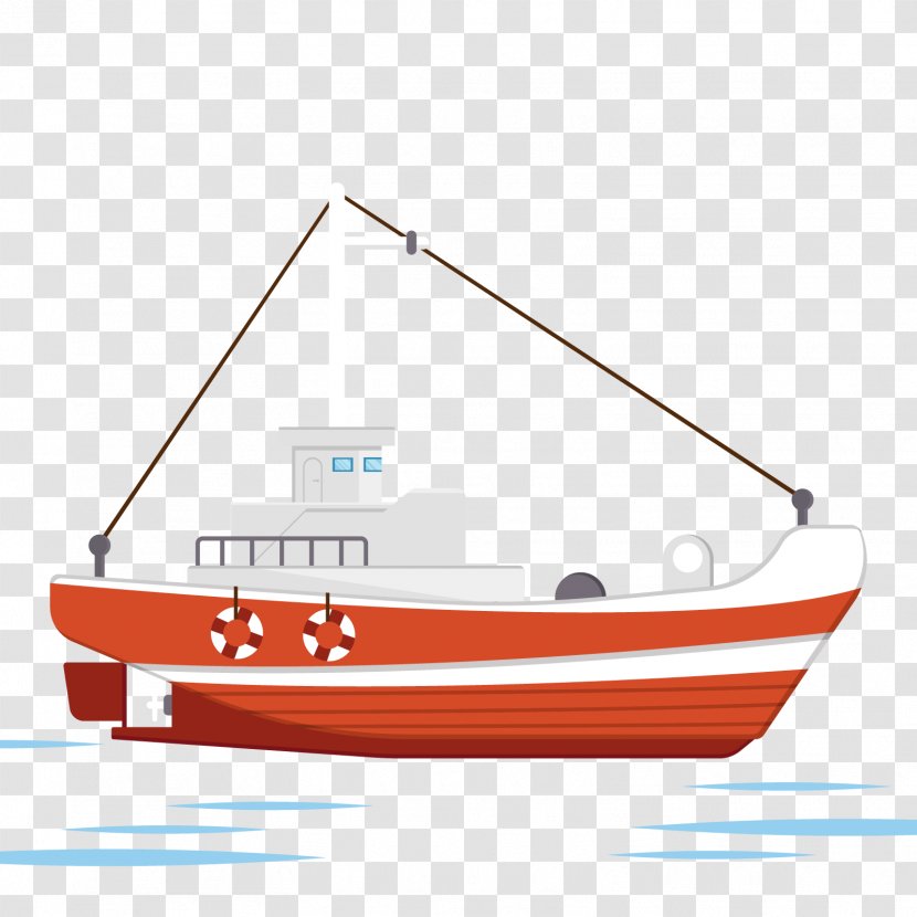 Boat Euclidean Vector Download - Red Cruise Ship Transparent PNG