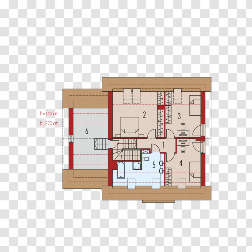 Floor Plan House Attic Square Meter Roof Transparent PNG