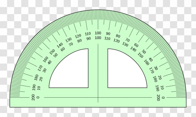 Protractor Ruler Measurement Angle Drawing - Degree Transparent PNG