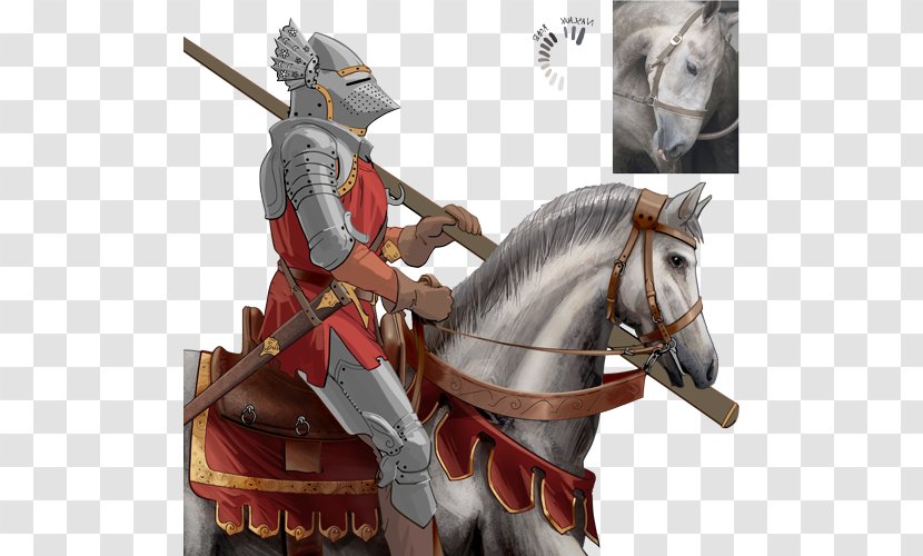 Knight Middle Ages Crusades - Horse Tack Transparent PNG